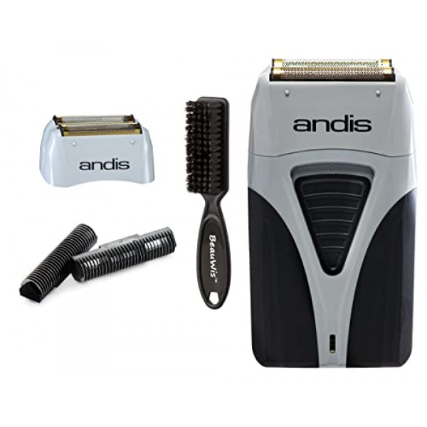 Andis ProFoil 리튬 플러스 티타늄 포일 면도기(보너스 교체 포일 어셈블리, 내부 커터, BeauWis 블레이드 브러시 포함)