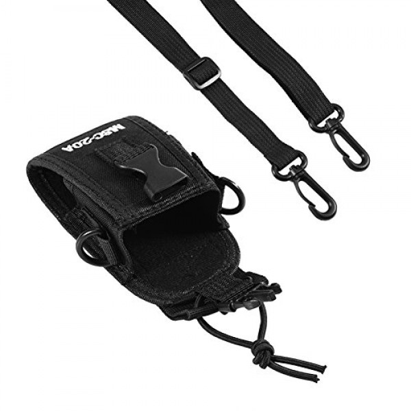 3 PCS 유니버설 워키 토키 나일론 벨트 케이스 가방 (조정 가능한 어깨 끈 포함) Kenwood/Motorola/HYT 양방향 라디오 용 양방향 라디오 홀더 홀스터 케이스 MSC-20A
