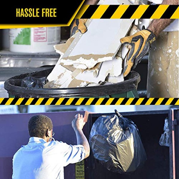 Ultrasac 초대형 계약자 가방 - 42갤런 4밀(끈 포함 32팩) - 33