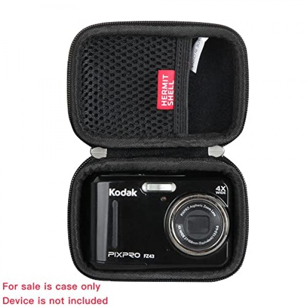 Kodak PIXPRO 친화적인 줌 FZ43-BK/Kodak PIXPRO 친화적인 줌 FZ53-BK 16MP 디지털 카메라용 Hermitshell 하드 여행용 케이스(검은색)