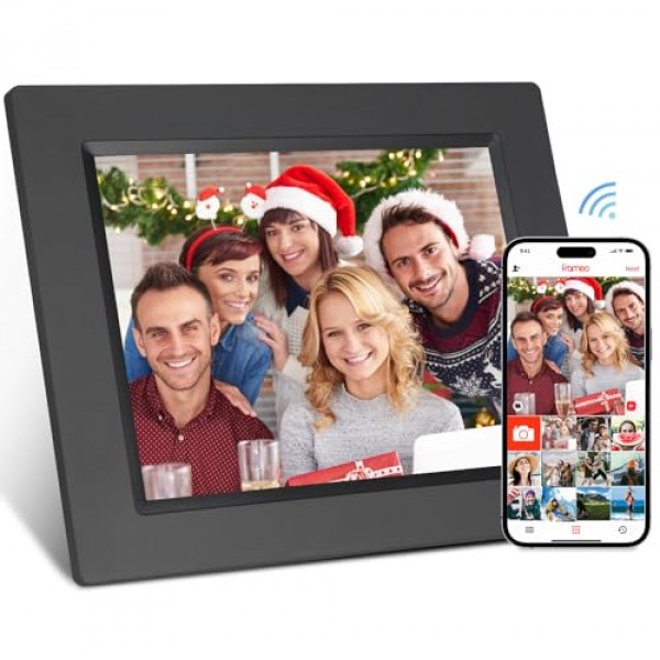 Gsituk 8.7인치 디지털 액자, WiFi 앱, 1024 x 76 터치스크린 자동 전자 액자, 16GB 메모리, USB/SD 카드 지원, 가족 및 친구를 위한 선물