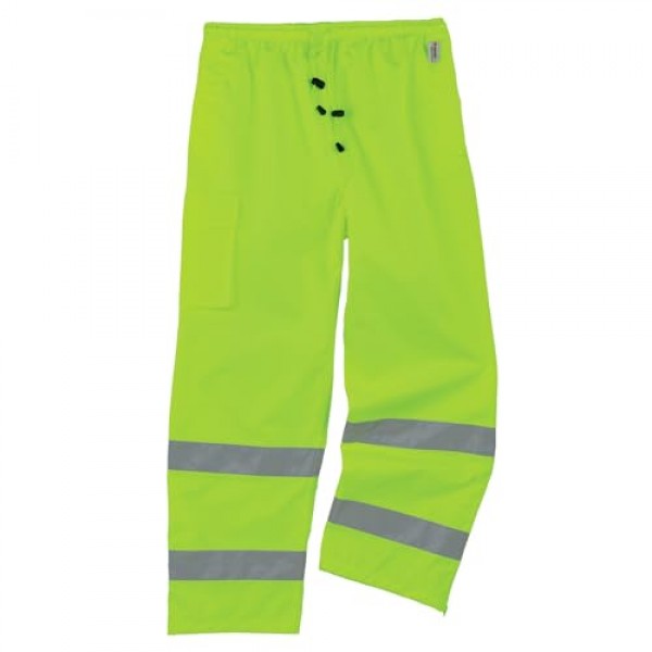 Ergodyne GloWear 8915 레인 팬츠, 높은 가시성, 반사, ANSI 규격