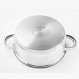 4개의 CI28 인덕션 직경 28 cm, 은색, 스테인리스 스틸 18/10 Cacerola Inoxidable 18/10 28 cm