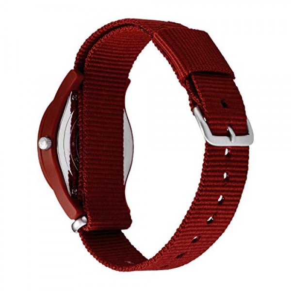 ICE-WATCH - ICE Slim Nature Rock Brown - 브라운 남성용/나일론 스트랩이 포함된 남녀공용 시계 - 016448(미디엄), 브라운, 팔찌