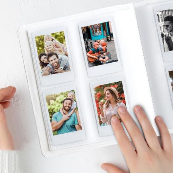 폴라로이드 Fujifilm Instax Mini 11 12 9 8+ 8 7+ 즉석 카메라, KODAK Step/Canon IVY/HP 스프로킷 컬러 포토 프린터(파란색)용 256 포켓 사진 앨범