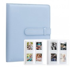 폴라로이드 Fujifilm Instax Mini 11 12 9 8+ 8 7+ 즉석 카메라, KODAK Step/Canon IVY/HP 스프로킷 컬러 포토 프린터(파란색)용 256 포켓 사진 앨범