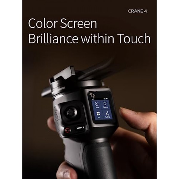 ZHIYUN 크레인 4 콤보, DSLR 및 미러리스 카메라용 3축 짐벌 안정기, Nikon Sony Panasonic Canon Fujifilm BMPCC 6K, 필 라이트, PD 고속 충전