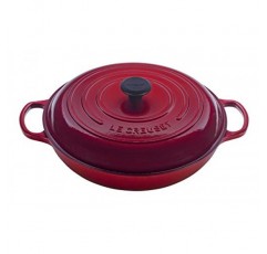Le Creuset 에나멜 주철 시그니처 브레이저, 3.5쿼트, 연홍색