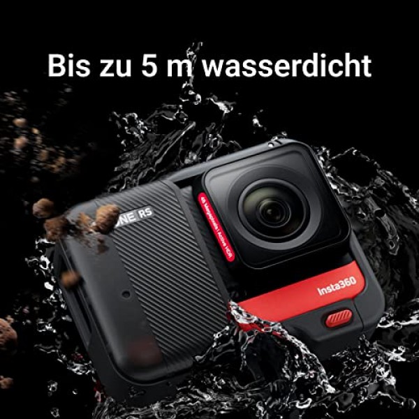Insta360 ONE RS 트윈 수상 스포츠 키트 - 방수 4K60fps 액션캠 및 5.7K 360° 카메라, 교환 가능한 렌즈, 안정화, 48MP 사진, 액티브 HDR, AI 편집