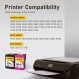 HP 304XL, 검정 및 컬러 콤보 팩용 JANMORE 재생 잉크 카트리지 교체, HP Envy 4520 4512 4516 사용 오피스젯 5252 3830 3833 4655 5255; 데스크젯 1112 2130 3630 3634 프린터