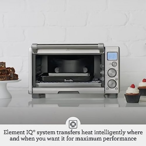 Breville 스마트 오븐 컴팩트 컨벡션 BOV670BSS, 브러시드 스테인리스 스틸