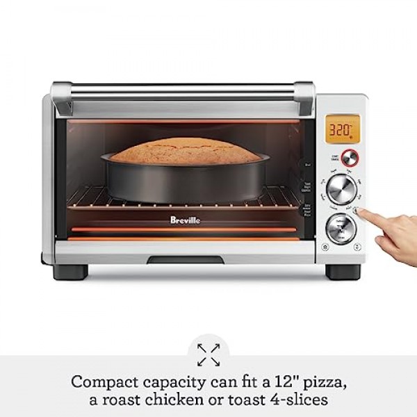 Breville 스마트 오븐 컴팩트 컨벡션 BOV670BSS, 브러시드 스테인리스 스틸