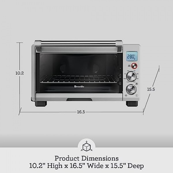 Breville 스마트 오븐 컴팩트 컨벡션 BOV670BSS, 브러시드 스테인리스 스틸