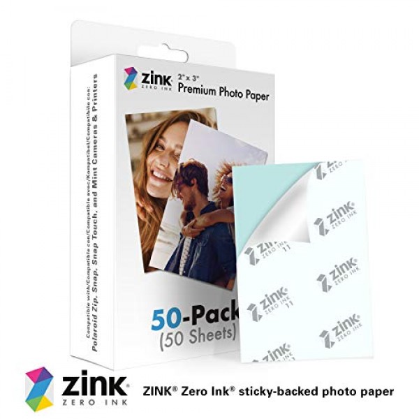 Zink Kodak Step 무선 컬러 포토 프린터(검정색) 2x3 프리미엄 즉석 인화지