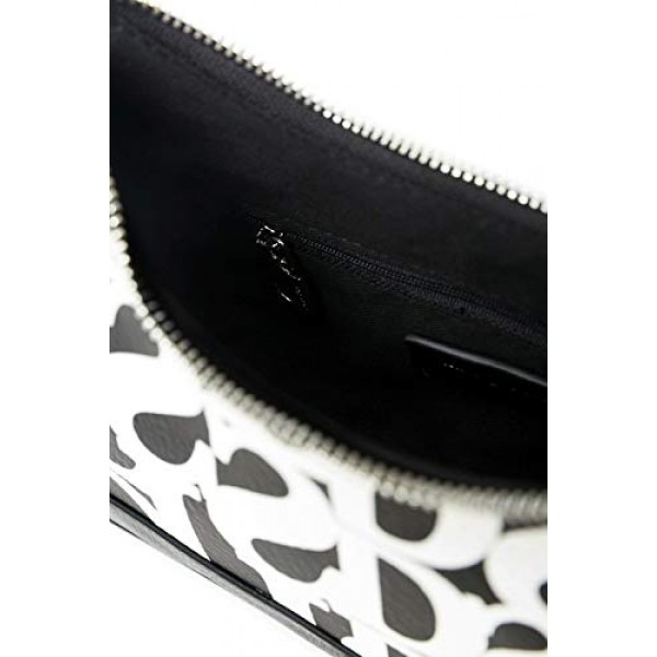 Desigual 여성용 PU 숄더백, 블랙, U, 블랙