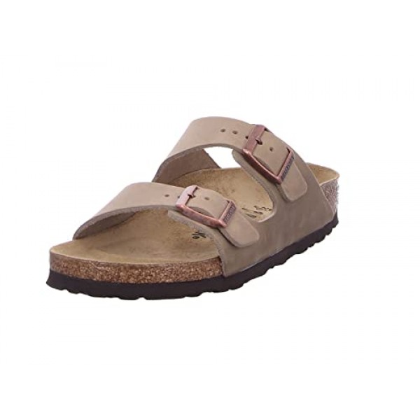 Birkenstock 유니섹스 애리조나 타바코 브라운 샌들 - 9-9.5 2A(N) 미국 여성/7-7.5 2A(N) 미국 남성