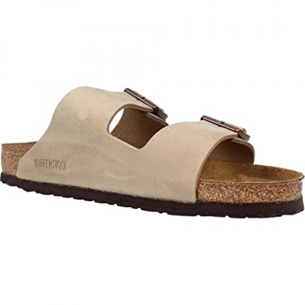 Birkenstock 유니섹스 애리조나 타바코 브라운 샌들 - 9-9.5 2A(N) 미국 여성/7-7.5 2A(N) 미국 남성