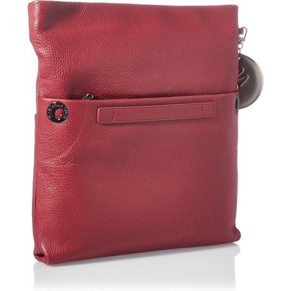 Mandarina Duck 여성용 멜로우 가죽 P10fzt68 숄더백, 32x33x5(L x H x W) Rumba Red Rumba