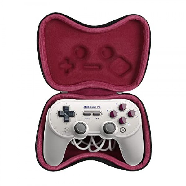8Bitdo Sn30 Pro+ 블루투스 컨트롤러 무선 게임패드용 Hermitshell 여행용 케이스(G 클래식 에디션)