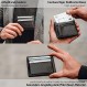 GenTo - 동전 수납칸이 있거나 없는 지갑 - TÜV 테스트를 거친 RFID NFC 보호 - 매직 지갑 - 선물 상자 포함 - 스마트 지갑 - 남성용/여성용 지갑, 카본/블랙, 매끄럽고 모던함