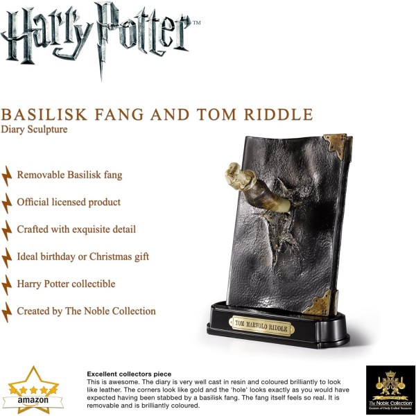 고귀한 컬렉션 Basilisk Fang과 Tom Riddle 일기 조각