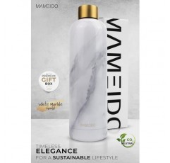 MAMEIDO 스테인리스 물병 1l White Marble Gold - 누수 방지 보온병, 물병 BPA free, 진공 플라스크, 마시는 병 스테인리스 커피 & 차 1000ml White Marble Gold