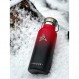 VALOR 대나무 뚜껑이 있는 이중 벽 스테인리스 스틸 병 - 500ml / 1L 진공 절연 물병 남성, 여성, 아동 - BPA 무료 - 여행, 스포츠, 체육관용 경량 스테인리스 물병 레드 - 블랙