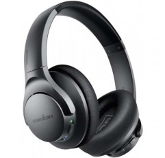 Soundcore Anker Life Q20 하이브리드 능동형 소음 차단 헤드폰, 40시간 재생 시간을 갖춘 무선 오버이어 Bluetooth 헤드폰, 고해상도 오디오, 깊은 베이스, 메모리 폼 이어컵 및 