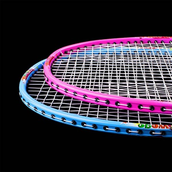 어린이를위한 Senston 배드민턴 라켓 세트 어린이 배드민턴 라켓 키트, 어린이를위한 야외 라켓 스포츠 완구 어린이