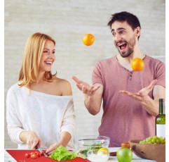 플라스틱 주방 도마, Fotouzy Flexible Mats with Food Symbols, BPA-Free, Non-Porous, Non-Slip Backing 및 식기세척기 안전, 7+1 7 Rainbow+1 Clear Colors 세트