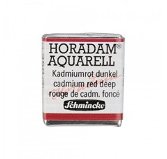 Schmincke - HORADAM® AQUARELL - 최고급 예술가의 수채화 물감, 350 카드뮴 레드 딥, 14 350 044, 1/2 팬