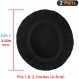 Geekria Stretchable Fabric 헤드폰 커버/세척 가능한 위생 이어컵 이어패드 커버는 1.6 - 3.15(4cm - 8cm 이어 패드) 소형 오버이어 헤드폰/헤드셋/4개(2쌍) Black Schwarz에 적합