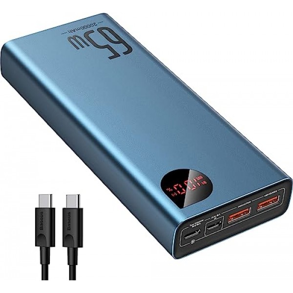 Baseus 65W 20000mAh 노트북 휴대용 충전기 및 MagSafe 휴대용 충전기용 Baseus