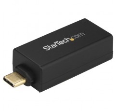 StarTech.com USB C - 기가비트 이더넷 어댑터 - 1Gbps NIC USB 3.0/USB 3.1 Type C 네트워크 어댑터 - 1GbE USB-C - RJ45/LAN 포트 Thunderbolt 3 호환 Windows MacBook Pro Chromebook(US1GC30DB) 검은색 12.7