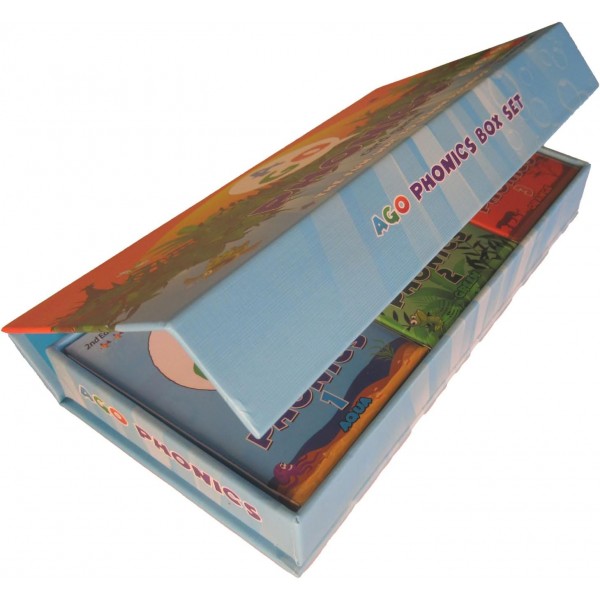 AGO Phonics 카드 게임(3레벨 박스 세트). 재미있는 카드 게임을 하면서 읽기 능력을 키우고 단어와 파닉스 소리를 배우세요!