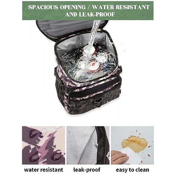 JOYHILL 36 캔 배낭 쿨러, 전술 절연 소프트 쿨러 가방 남성 여성을위한 대용량 누출 방지 쿨러 배낭, 캠핑 하이킹 피크닉 해변을위한 여행 배낭