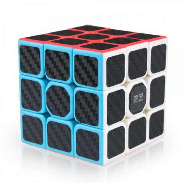 작은 황금 코끼리 QY 장난감 전사 W 스피드 큐브 3x3 - 부드러운 탄소 섬유 스티커 매직 큐브 3x3x3 퍼즐 장난감, 아이의 집중력과 기억력을 효과적으로 향상시키는 가장 