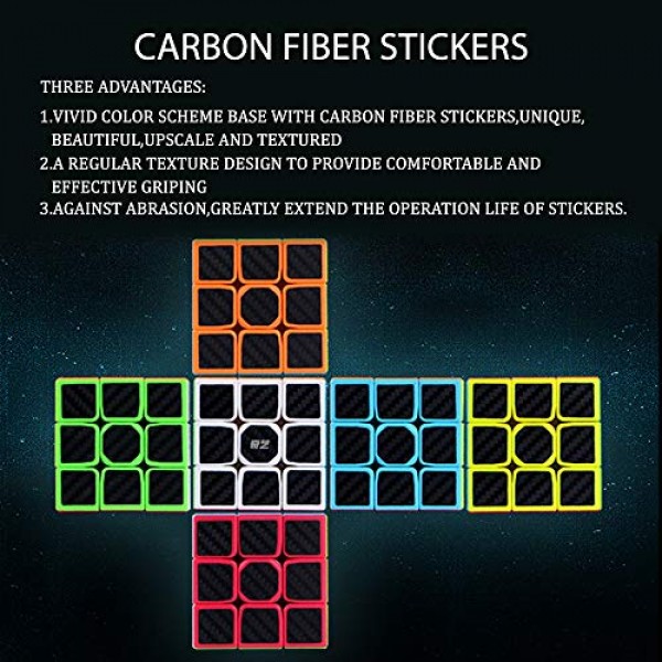 작은 황금 코끼리 QY 장난감 전사 W 스피드 큐브 3x3 - 부드러운 탄소 섬유 스티커 매직 큐브 3x3x3 퍼즐 장난감, 아이의 집중력과 기억력을 효과적으로 향상시키는 가장 