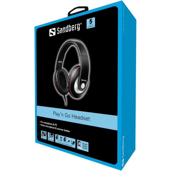 Sandberg Play'n Go 헤드셋 Schwarz