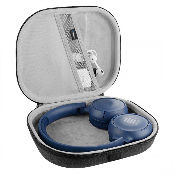 JBL Tune 600 BTNC, Live 400BT, Tune 500BT, T450BT 헤드폰, JBL Live650BTNC용 Geekria 백 헤드폰, 헤드셋 케이스용 보호 가방 그레이 다크