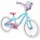 Schwinn Mist Kids Bike, 블루/핑크 플라워 디자인, 20인치 자전거 바퀴, 6-13세 소녀 또는 소년, 권장 라이더 신장 122-152cm 싱글