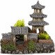 Nobby 아쿠아 장식품 "ASIAN TEMPLE" 식물 포함 18.5 x 14.2 x 17 cm