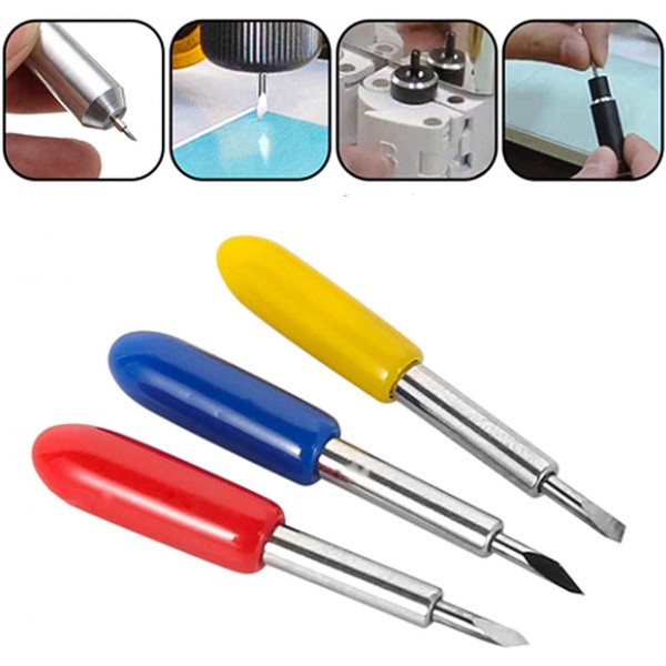 40PCS 30°/45°/60° Roland 절단 블레이드 비닐 플로터 커터 블레이드 교체 절단 플로터 Roland 및 대부분의 플로터용 비닐 레터링 절단 블레이드