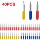 40PCS 30°/45°/60° Roland 절단 블레이드 비닐 플로터 커터 블레이드 교체 절단 플로터 Roland 및 대부분의 플로터용 비닐 레터링 절단 블레이드
