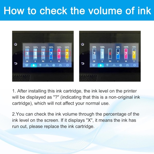 LCL 호환 잉크 카트리지 727 XL F9J80A B3P24A 300ML HP DesignJet T1500 T2500 T2530ps T920 GY용 대용량(1팩 그레이) 교체