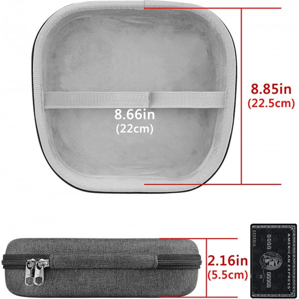 JBL Quantum 400, Quantum 600, Quantum 800, Quantum One 케이스와 호환되는 Geekria Shield 헤드폰 케이스, 액세서리 보관이 가능한 교체용 하드 여행용 케이스(회색)