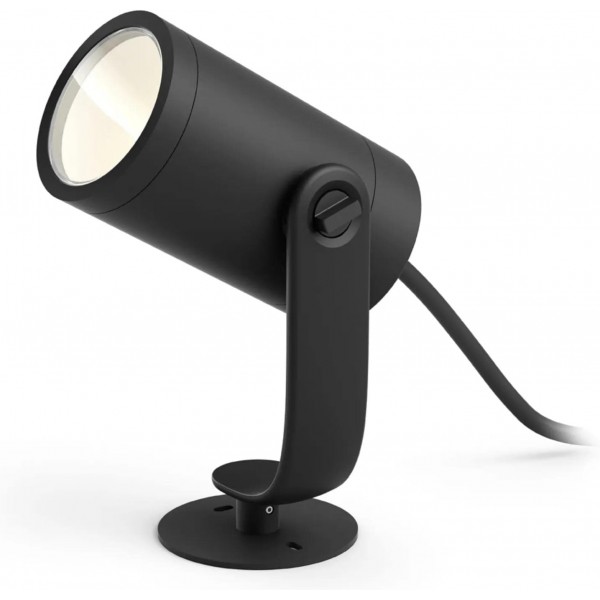 Philips Hue White & Color Ambiance Lily - 그라운드 스파이크 라이트, 블랙 - 브리지를 포함한 저전압 3피스 스타터 세트