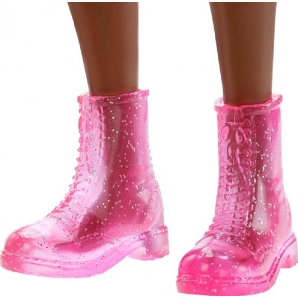 Barbie: Big City, Big Dreams Brooklyn Roberts 인형(11.5인치, 갈색 땋은 머리) 반짝이 상의, 치마 및 액세서리 착용, 3~7세용 선물