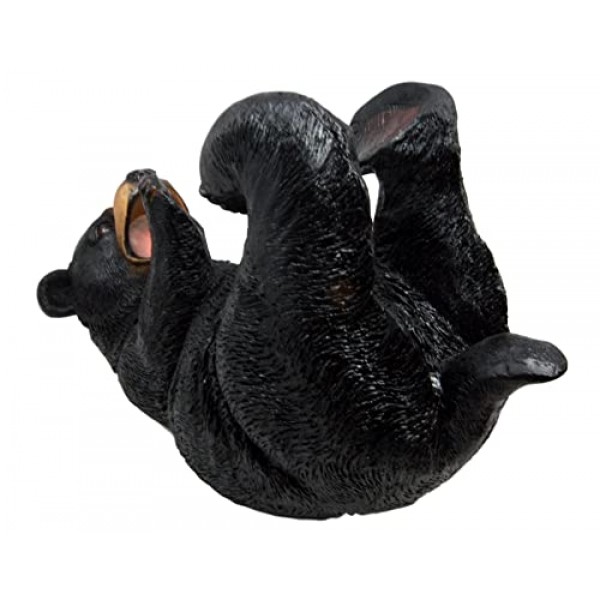 Ebros 선물 소박한 서부 숲 동물 술취한 검은 곰 와인 오일 병 홀더 입상 10 