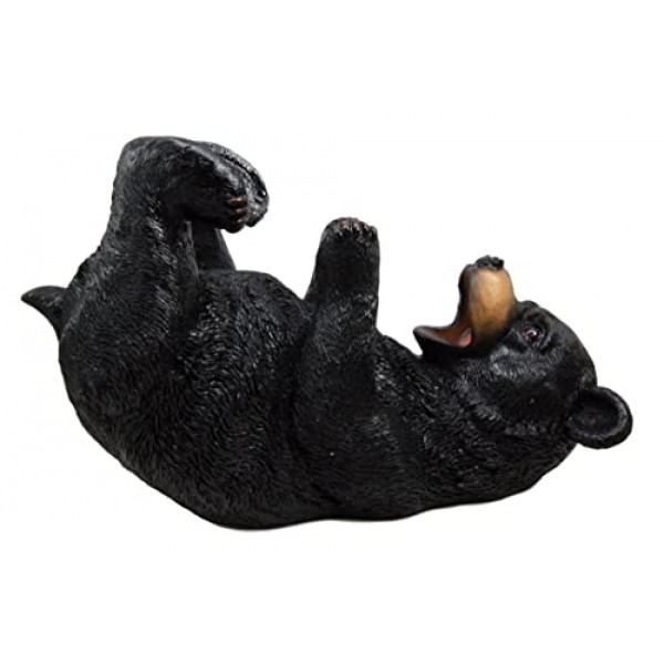 Ebros 선물 소박한 서부 숲 동물 술취한 검은 곰 와인 오일 병 홀더 입상 10 